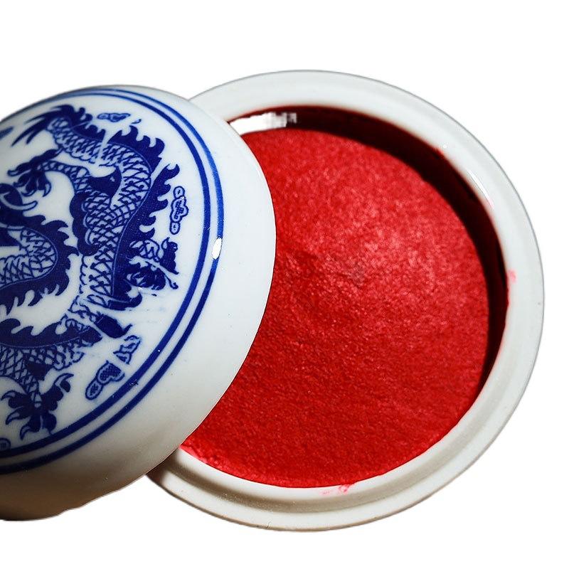 6/7/8/9/10cm Calligraphy and Painting Inkpad Artist's Special Seal Carving Traditional Chinese Painting Seal Red Inkpad