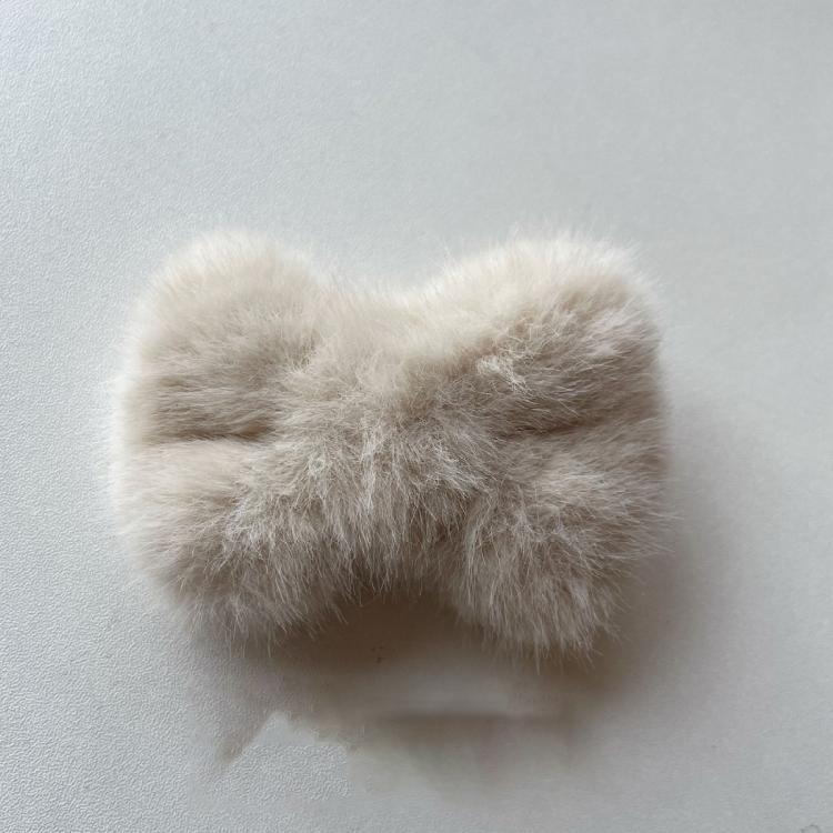 Lovely Hairpin Plush Bowknot Shape Hair Barrettes Girls Braids Bangs Hair Clip