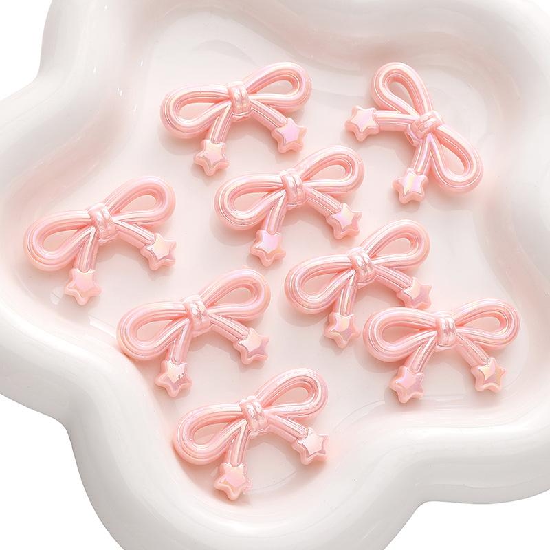 Acrylic AB Color Star Love Bow Bead Diy Handmade Beaded Bracelet Mobile Phone Chain Material