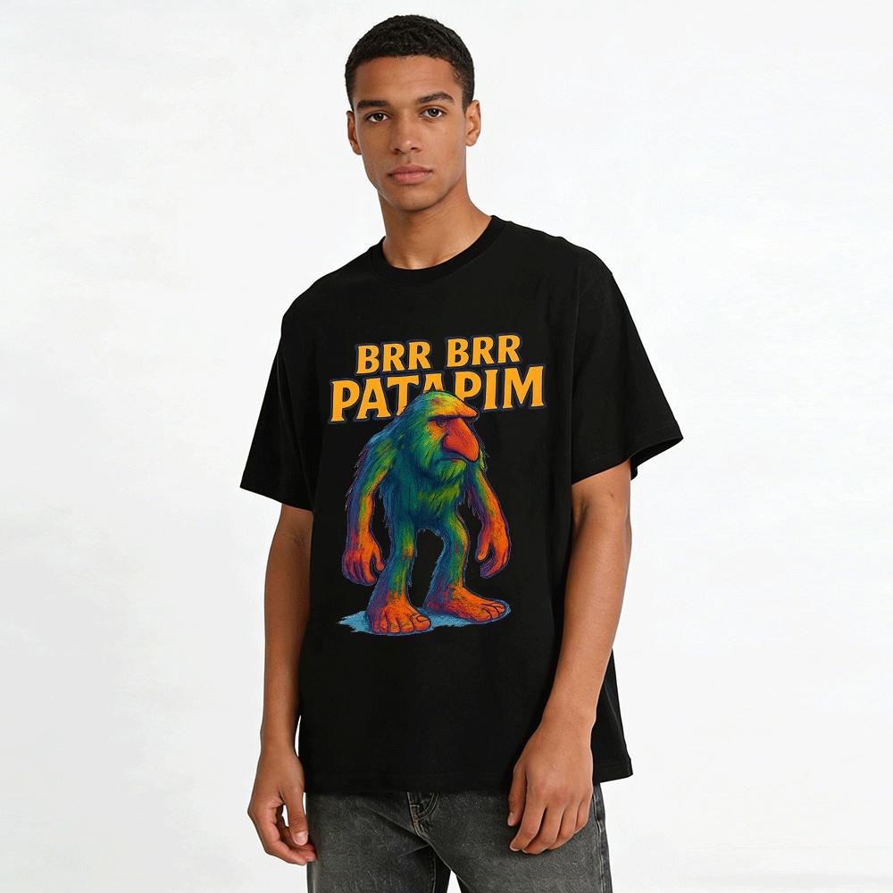Brr Brr Patapim Funny Bigfoot Graphic Casual T-Shirt Pure cotton T-shirt