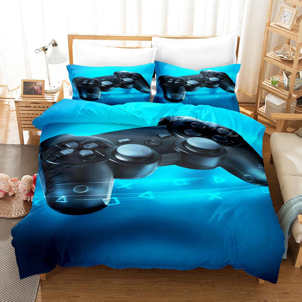 Three-Piece Digital Printing Kit Bedding, Gamepad Home Textile Four-Piece Quilt Cover