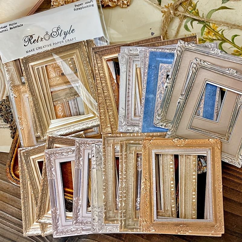 30pcs Vintage Frame Pieces Thick Paper Die Cuts Collection Kit Scrapbooking Planner/Card Making/Journaling Project