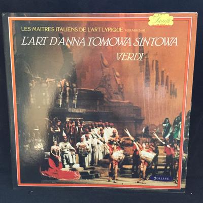 LP Record ANNA TOMOWA SINTOWA, ROUSLAN RAYCHE - L'Art D'Anna Tomowa Sintowa Verdi UM45067 UMIP 1977 France Classical Used