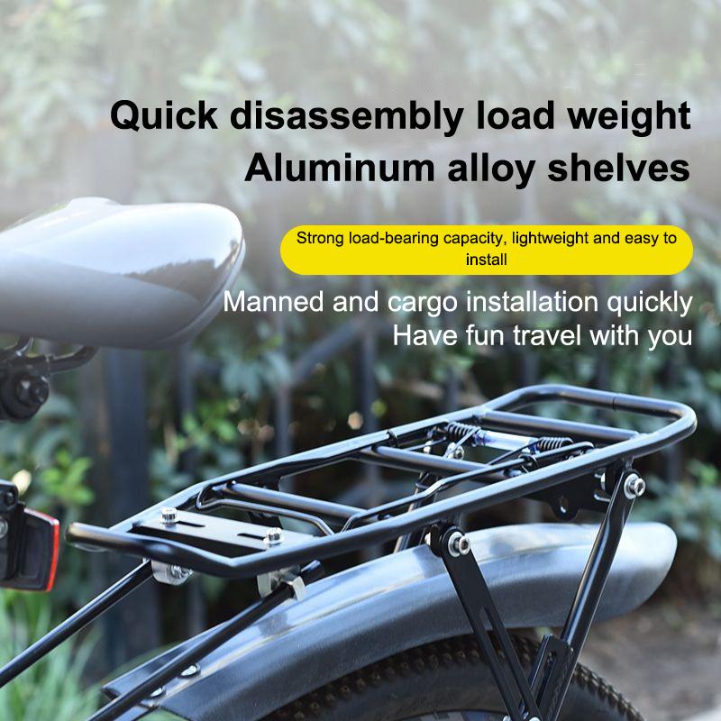 1 Set Quick Disassembly Alloy Rear Bicycle Rack Carrier Bag Luggage Tail Shelves Cycle Mountain Bike Equipment Accessories