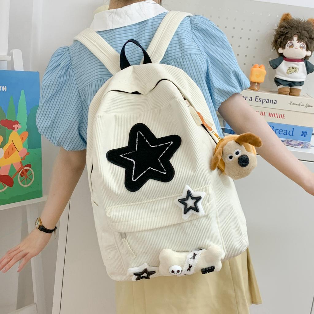 Schoolbag for Girls with High Looks, Simple and Niche and Versatile Backpack for Girls with Korean High School Backpack