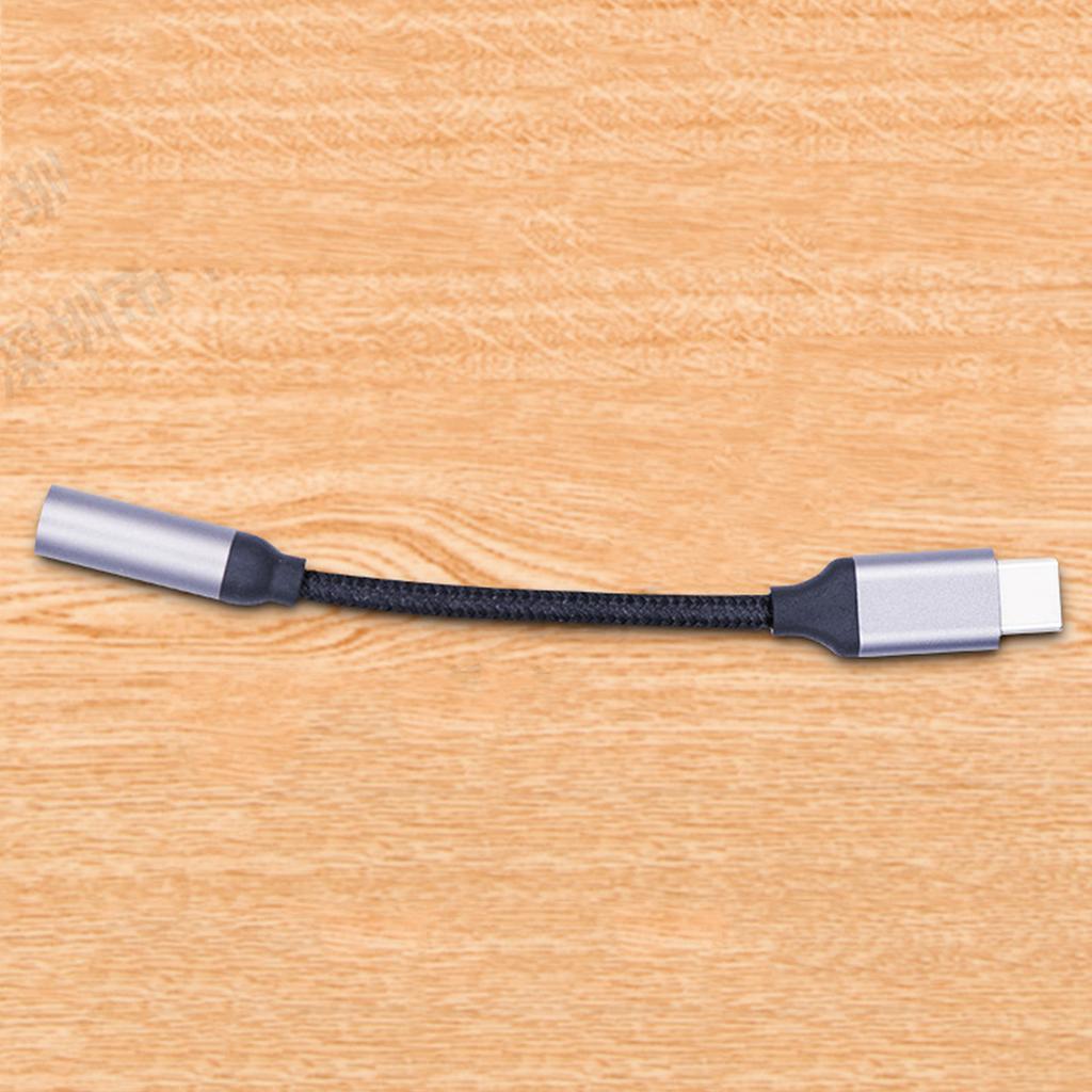 Jack Dongle Adapter Soft Flexible Type C to 3.5mm Sound Headphone Adapter for Mobile Phones