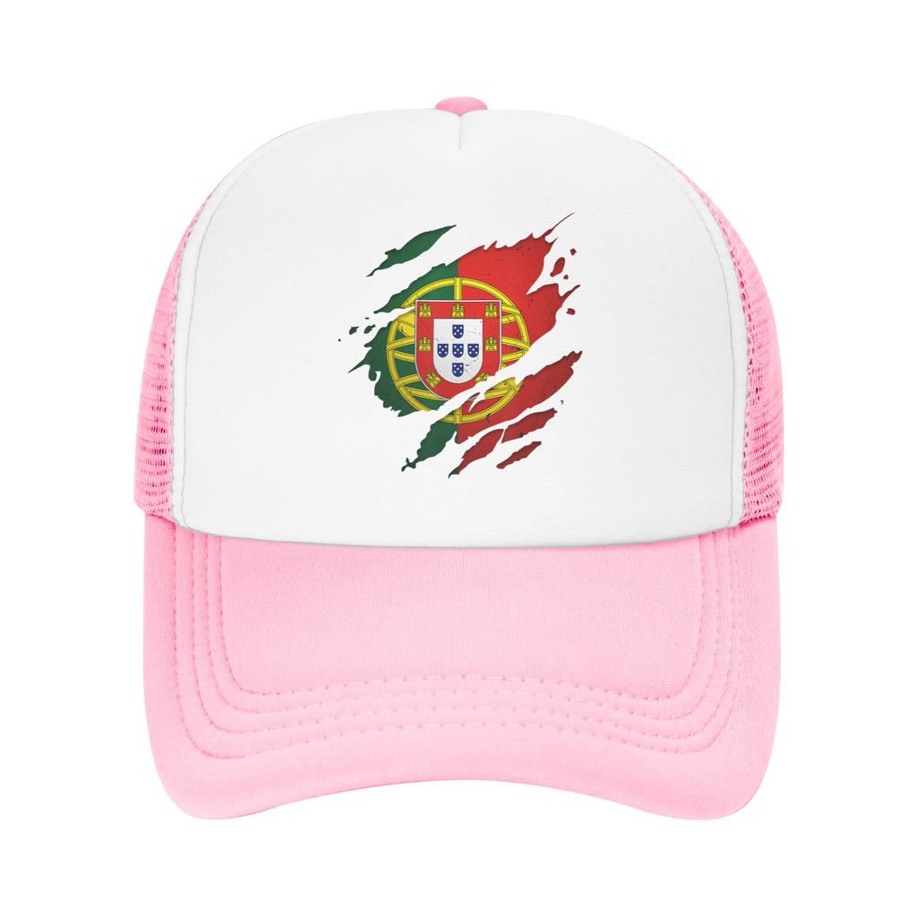 Portugal Flag Portuguese Mesh Baseball Caps Unisex Fashion Sun Caps  Dad Hat Adjustable Summer Trucker Hat