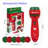 Christmas Cartoon Projection Flashlight Creative Children Flashlight Toy Projector Baby Toys Bedtime Story Book Toy3-10 Cards