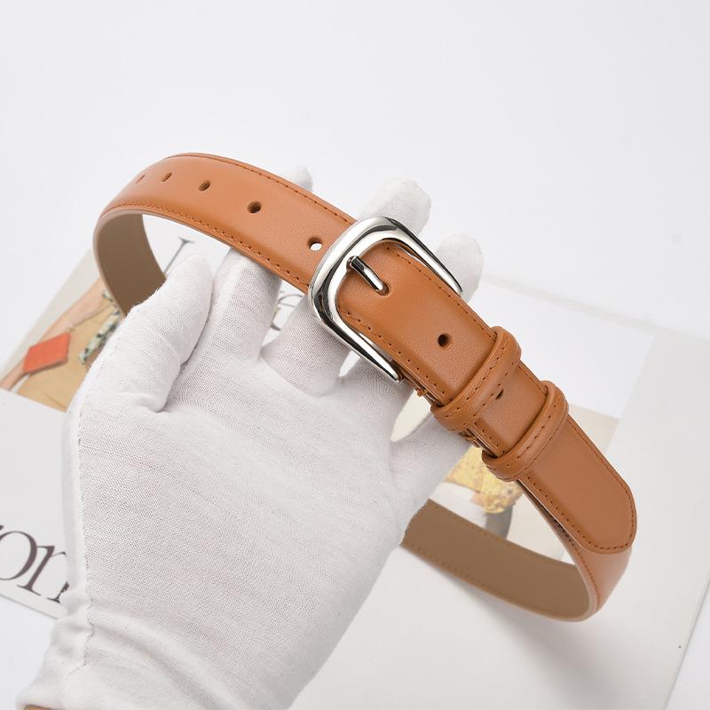 Women's Versatile Leather Belt: Trendy Decorative Fashion for Jeans, Skirts, and Trousers