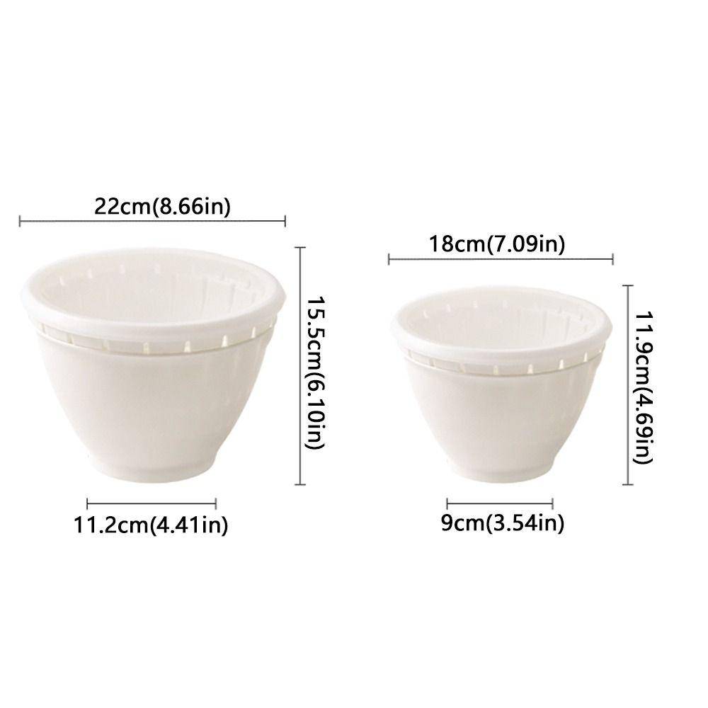 Double Layered Vegetable Storage Basket Plastic Kitchen Colander Strainer  Salad Preparation