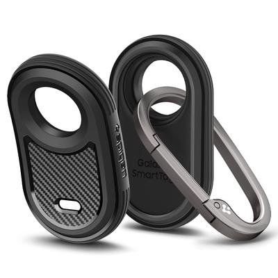 Spigen Galaxy Smart Tag2 Lost Prevention Tag Lightweight Storage Cover Galaxy Smart Tag 2 Case Rugged Armor ACS06271 Anti-Slip (Matte Black)