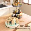ecoco Double-Layer Rotating Kitchen Organizer