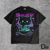 Anime Ramen Cat, Retro Japanese Noodles T Shirt, Kawaii Cat Meme Tee, Cute Sushi Cat Shirt, Aesthetic Anime Food Graphic Tee