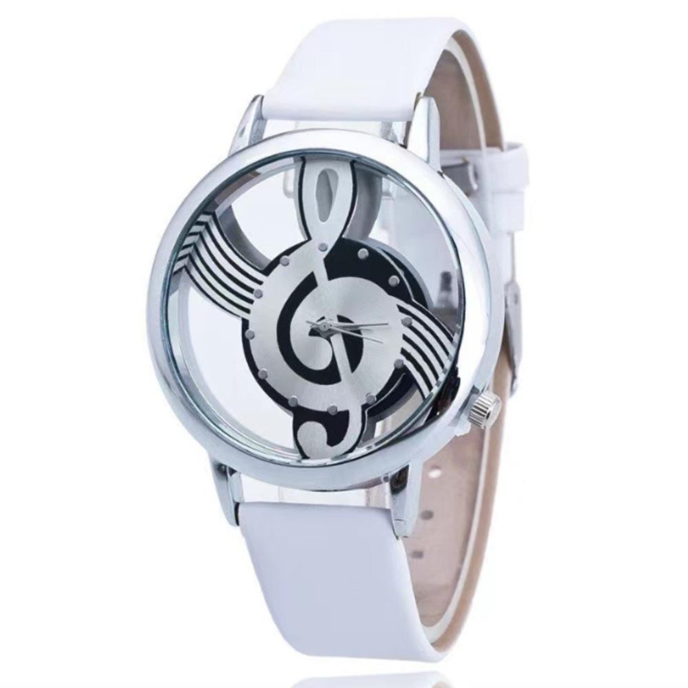 Couple Watch Steel Belt Watch Fashion Hollow Music Note Watch Men And Women The Same Quartz Watch Watch