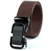 Men'S Belt Automatic Metal Buckle Imitation Nylon Webbing Outdoor Work Belt Toothless Automatic Buckle Casual Sports Canvas Belt