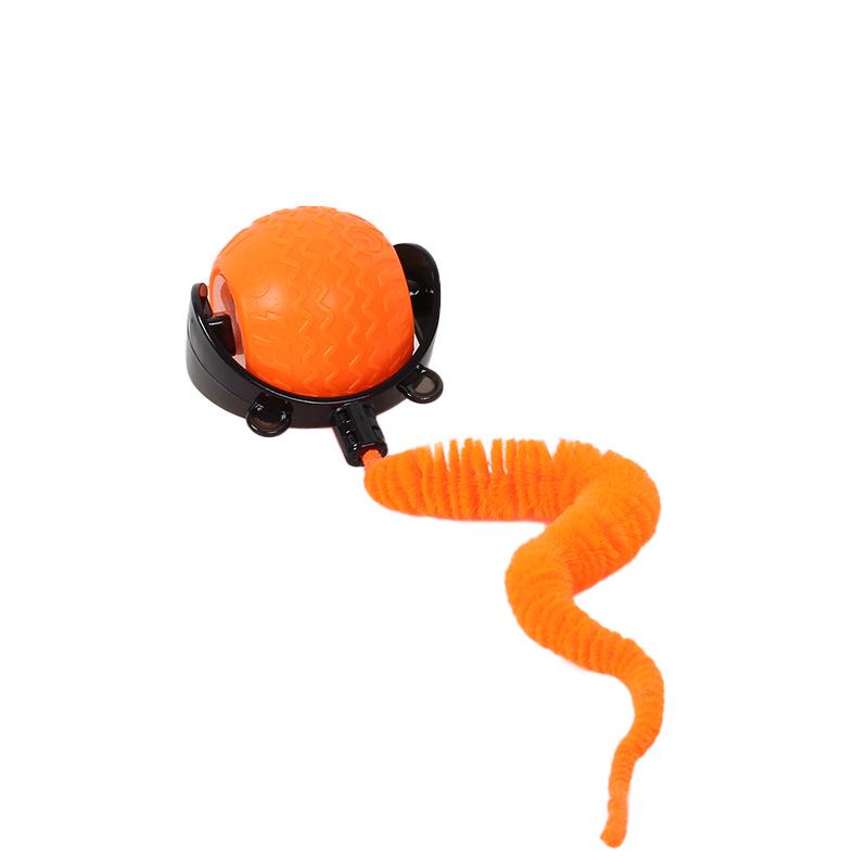 Automatic Electric Cat Teaser Ball with Obstacle Avoidance and Sound for Boredom Relief