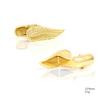 Electroplated Gold Wing Copper Metal Cufflinks Men's French Shirt