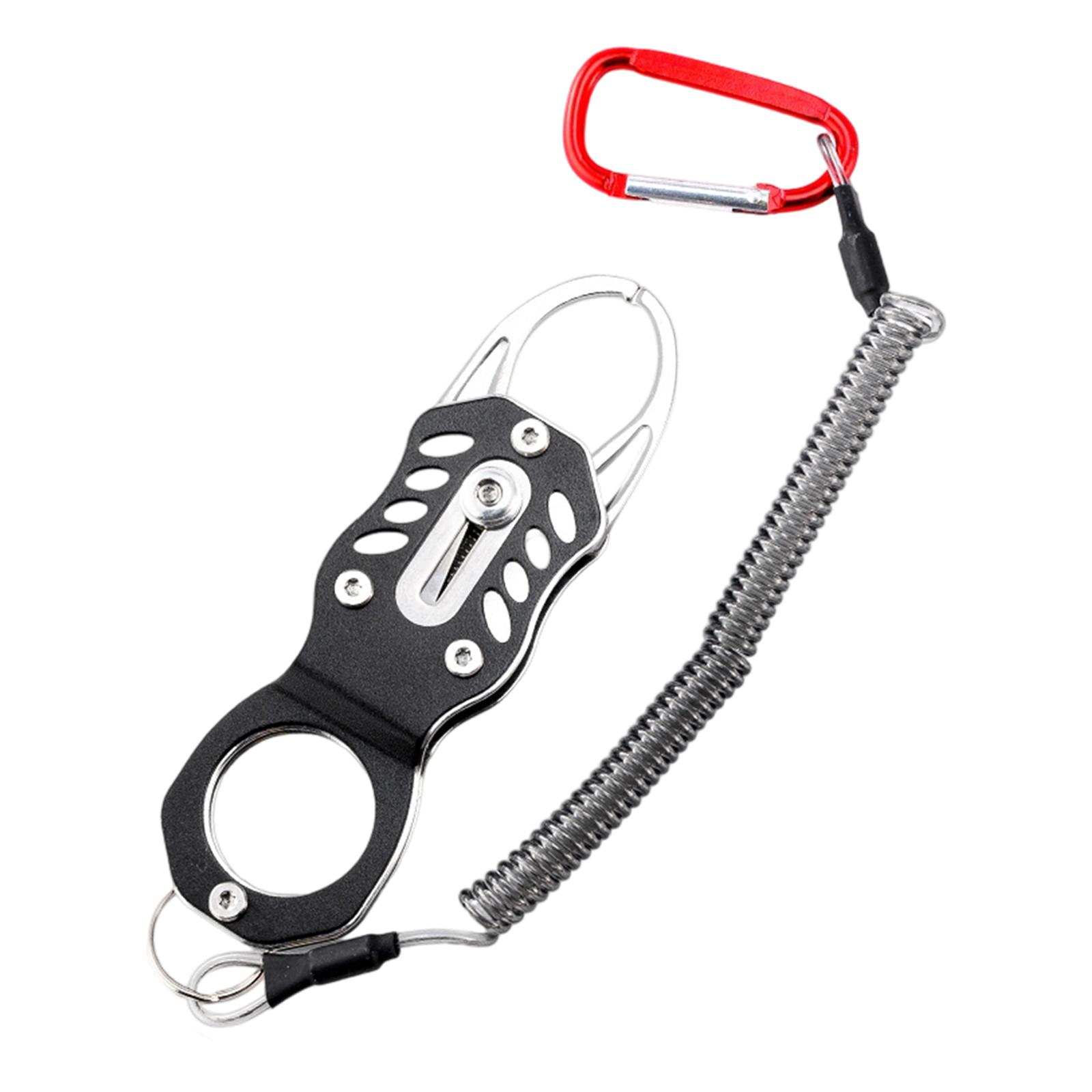 

Fish Lip Gripper Stainless Steel Accessories,Easy Use,Grabber,Multifunction,Fish Holder,Fishing Tool,Fishing Plier,Gift for Men чорний