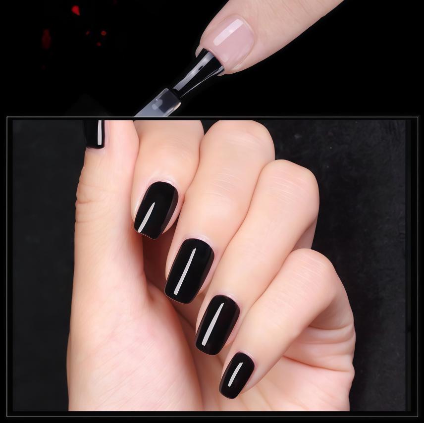 Nail Art Gel Set: Removable Base, Strengthening Gel, Matte Top Coat, No-Wipe Adhesive Gel Polish