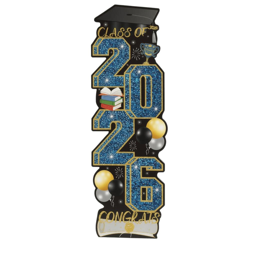 Graduation Season Yard Sign Set Hollow Board Lawn Decoration School Courtyard Outdoor Display Graduation Party Supplies Standee