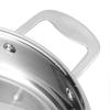 Uncovered Stainless Steel NonStick Braising Stewing Cooking Pan with Dual Handle for Induction Cooker