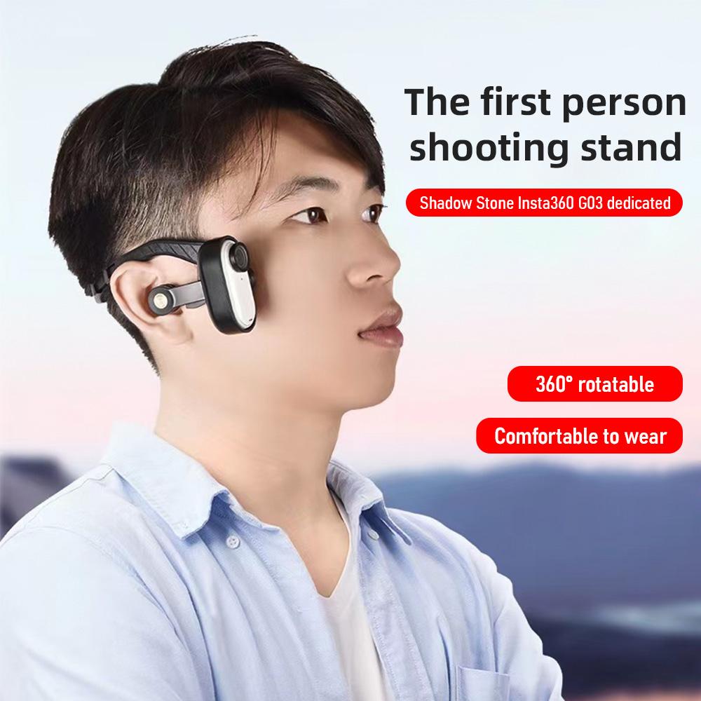 Sports Camera Head Mount Magnetic POV Holder POV Head Mount Replacement for insta360 GO3 POV Accessories