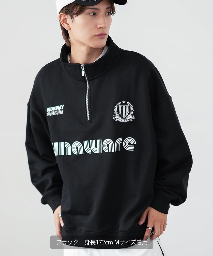 [IMPROVES] [SIDEWAYSTANCE] Uniform Fleece Half-Zip Sweatshirt
