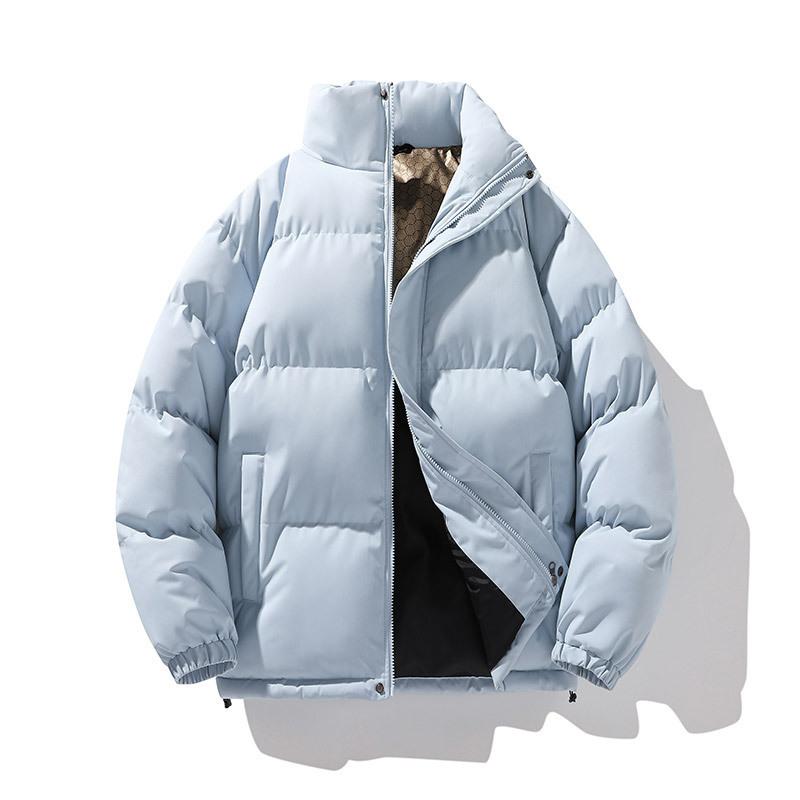 

Повседневная мужская хлопковая куртка с капюшоном, ветрозащитная, зимняя, для ежедневной носки 3XL светло-синий