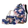 Hot School Backpack for Teenager Girls School Bags Lightweight Kids Bags Children Travel Floral Canvas Backpack Bookbags Set