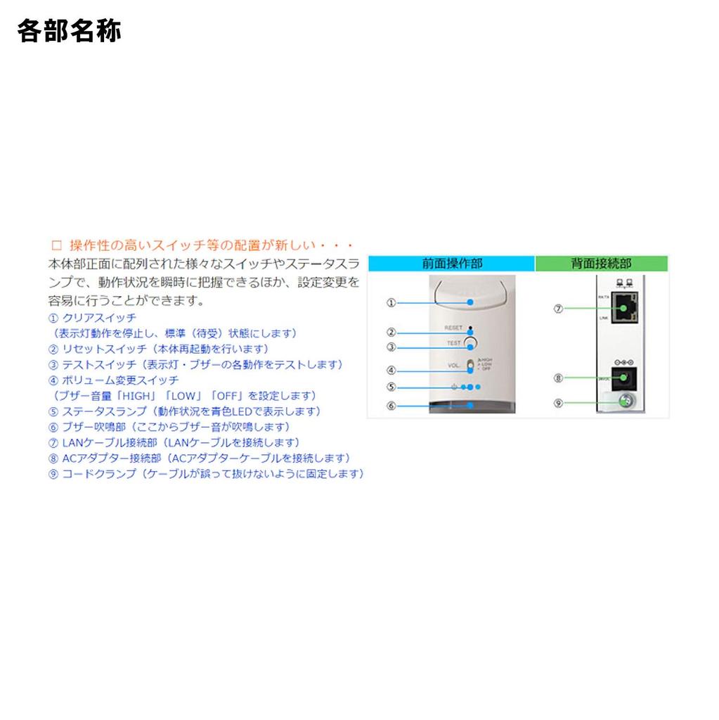 PATLITE Network Monitoring Indicator Light Indicator Red Yellow Green (Large Light/3 Tiers) NHL-3FB2-RYG