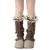 Kawaii High Elastic Lace Leg Warmers Lace Trim Knitted Foot Cover Sweet Style Children's Foot Warmer Children Wear