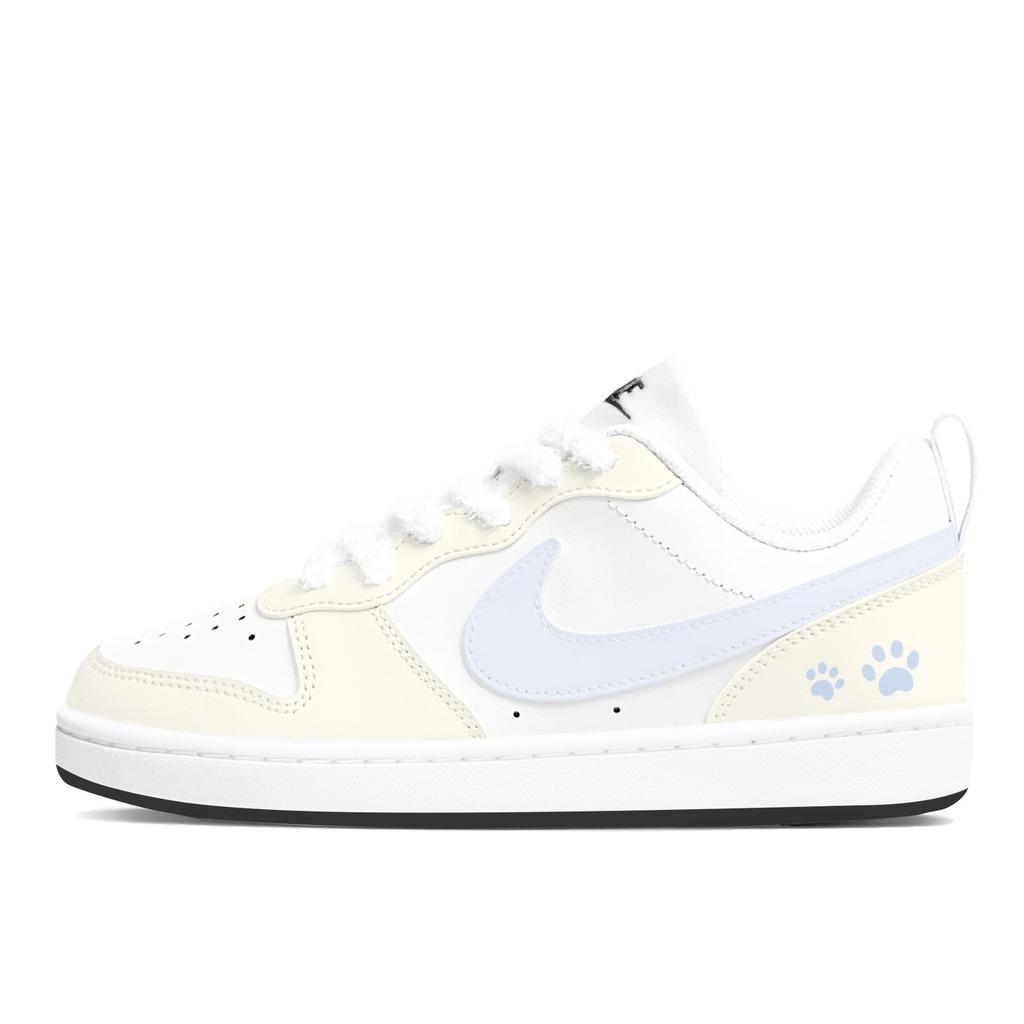 Nike Court Borough Lemon Yellow Maris Sal Skateboard Shoes Women's Yellow Blue DV5456-104(Team2333-)