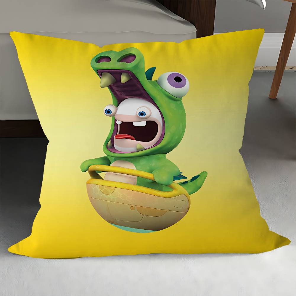 R-Rabbids Invasion Kissen Anime Kissen Sofa Bett Kopfkissenbezug Kissenbezug 45x45 Cm Mode