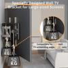 Full Motion TV Wall Mount Bracket for 55-100 Inch LED Flat Screen TVs Monitors, Heavy Duty Dual Articulating Arms up to 120KG