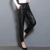 Frühling/Herbst 2026 Echte Leder Slim Fit Lammleder Bleistifthosen für Damen - Koreanischer Stil