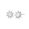 925 Silver Ear Needle Vintage Sun Hoop Earrings for Women Punk Hip Hop Sun Flower Big Earrings Fashion Jewelry Gifts