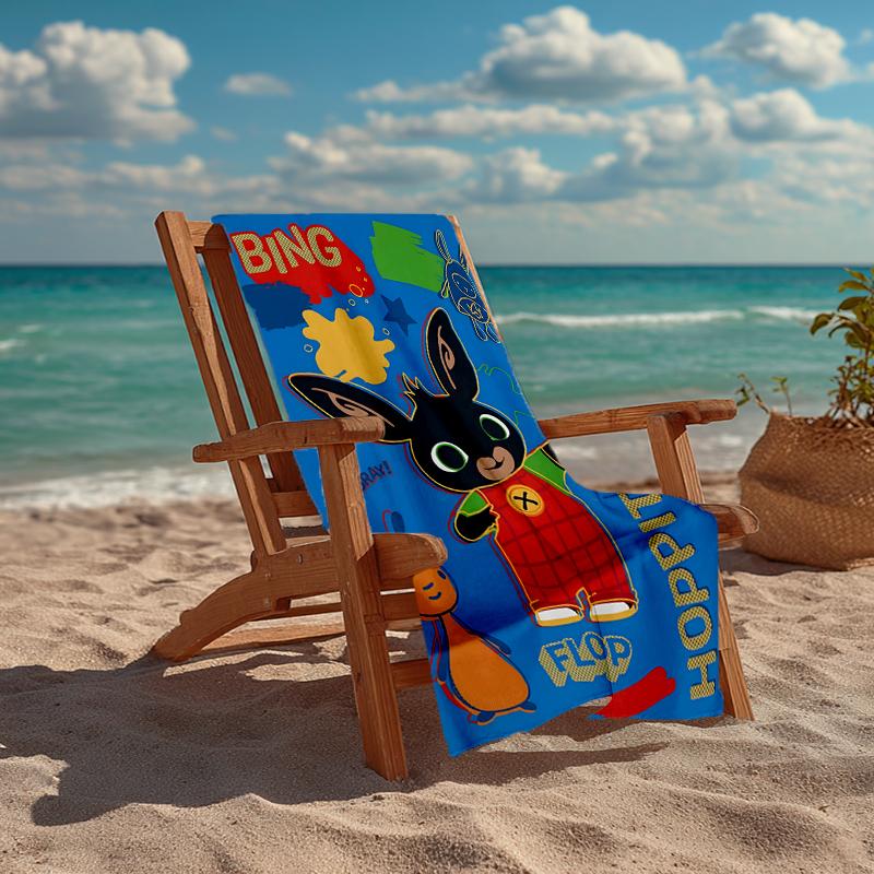 Bing Bunny Fashion Beach Towel: Ideal for Summer Adventures Soft, Absorbent and Quick Drying Suitable for Swimming and Bathing