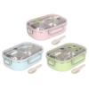 Thermal Insulation Lunch Box Stainless Steel Lunch Box Compartment Liner Japanese Style Leak Proof Container for School Student