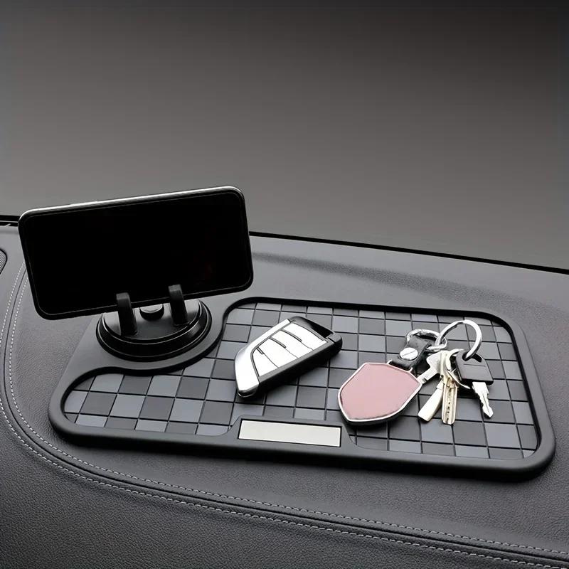 Samochodowa mata antypoślizgowa Uchwyt na telefon do samochodu Poduszka do przechowywania nawigacji GPS Akcesoria do wnętrza samochodu Silikonowa podkładka na deskę rozdzielczą samochodu Amagi