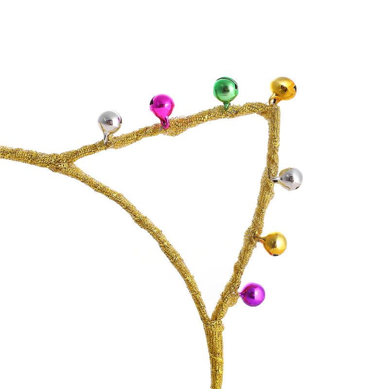 2Pcs Metal Bells Cat Ears Headband Women Girls Christmas Cat Ear Tiaras Hair Hoop Halloween Party Cosplay Costume Accessories