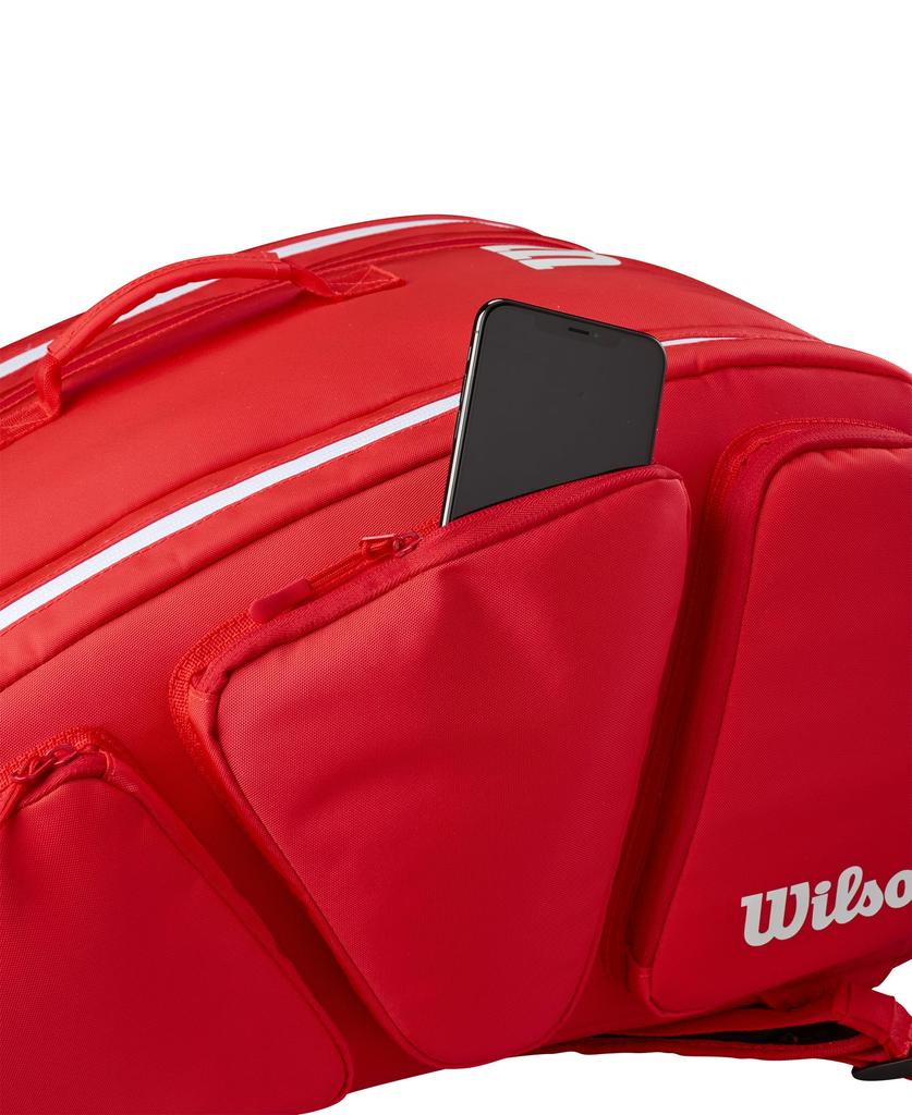 Wilson Pickleball Bag PICKLEBALL SUPER TOUR RED BAG WR8909501001 Red