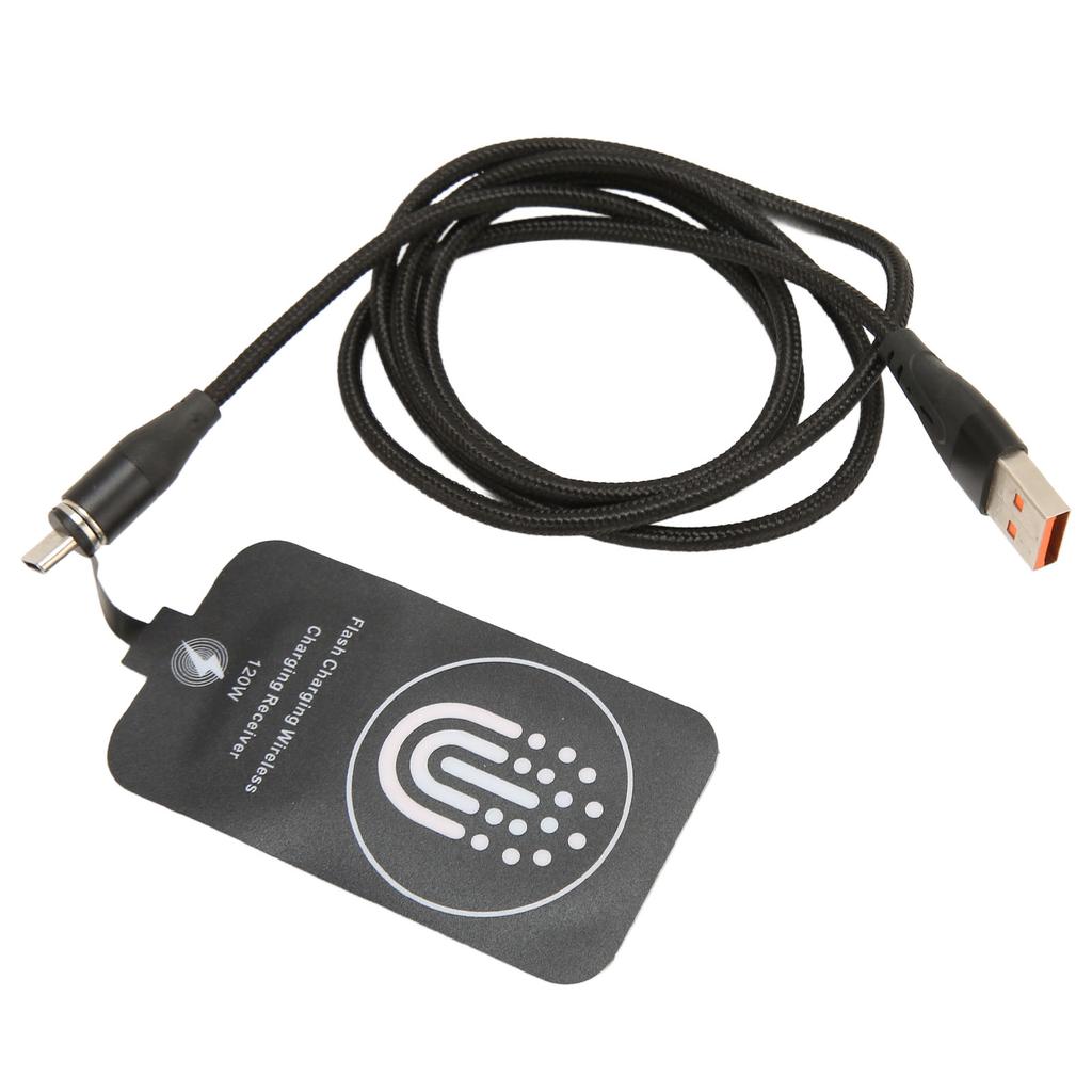 120W Type C Magnetic Dual Purpose Wireless Charging Receiver 10W Thin Wireless Charging Receiver for Galaxy A51 A40 A20E