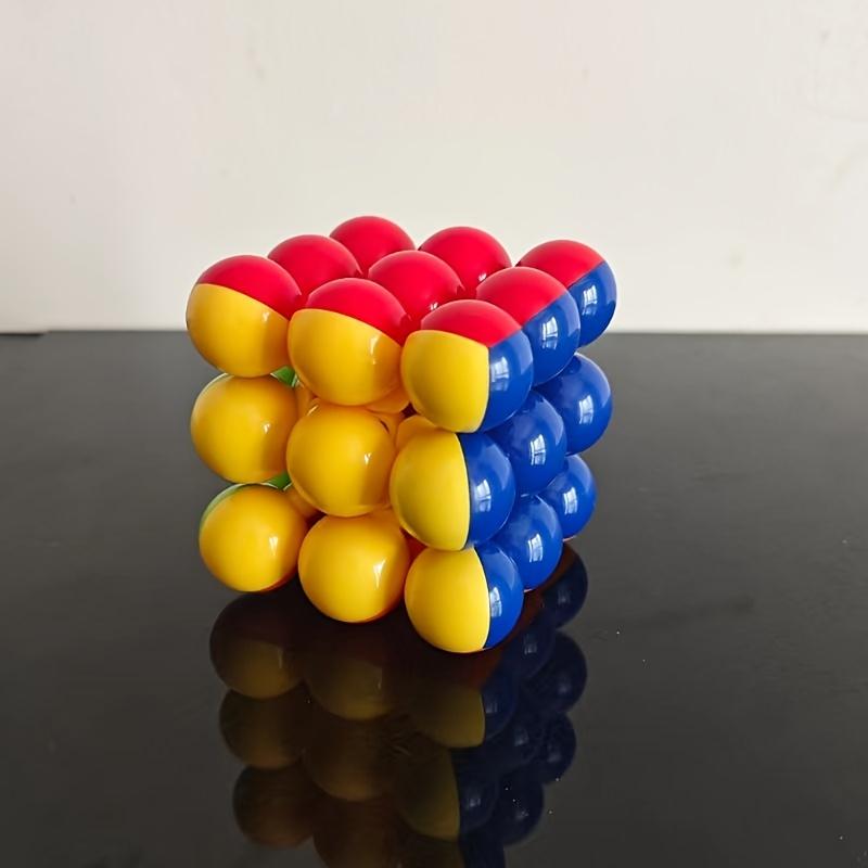 3x3 Ball Cube Bead 3x3x3 Stickerless Magic Cube Puzzle 1pc
