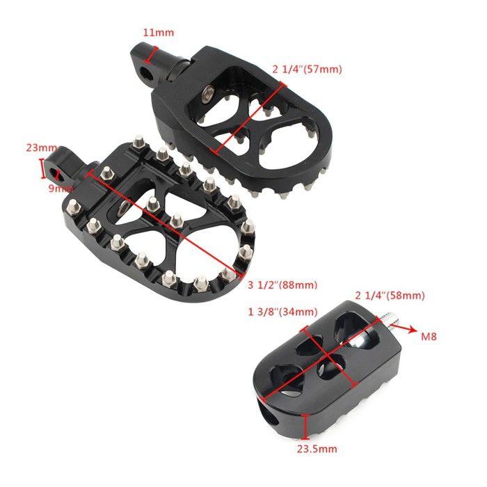 Repose-pieds conducteur et gear pour Harley Dyna Street Bob MX-BK