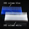 2pcs Lab 66/102column Plastic Test Stand Shelf Tube Rack 20 Holes Laboratory White Centrifuge Tubes Equipment Supplies