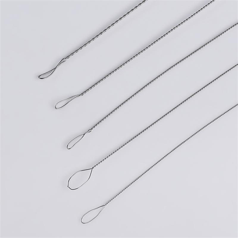 2ks 0,3-0,7 mm jehla z nerezové oceli na výrobu šperků s náušnicí na náhrdelník