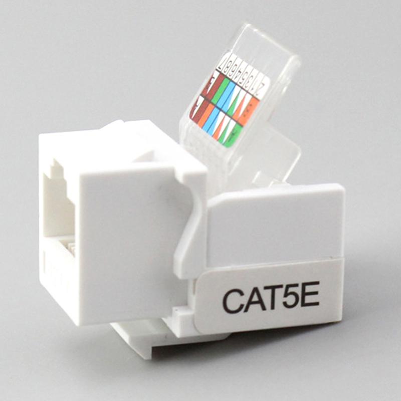 10ks Rj45 Cat5E Ethernet Network Keystone Jackclip Modul Zásuvkový konektor