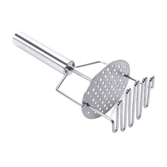 Manuel Patates Ezici Paslanmaz Çelik Çift Fonksiyonlu Tel Ezici Bulaşık Makinesinde Yıkanabilir Pürüzsüz Patates Püresi İçin Mutfak Gereci