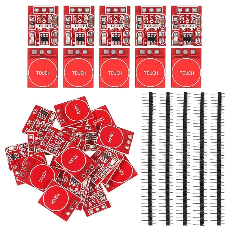 20PCS TTP223 Capacitive Touch Switch Button Sensor Module Self Locking for Arduino…
