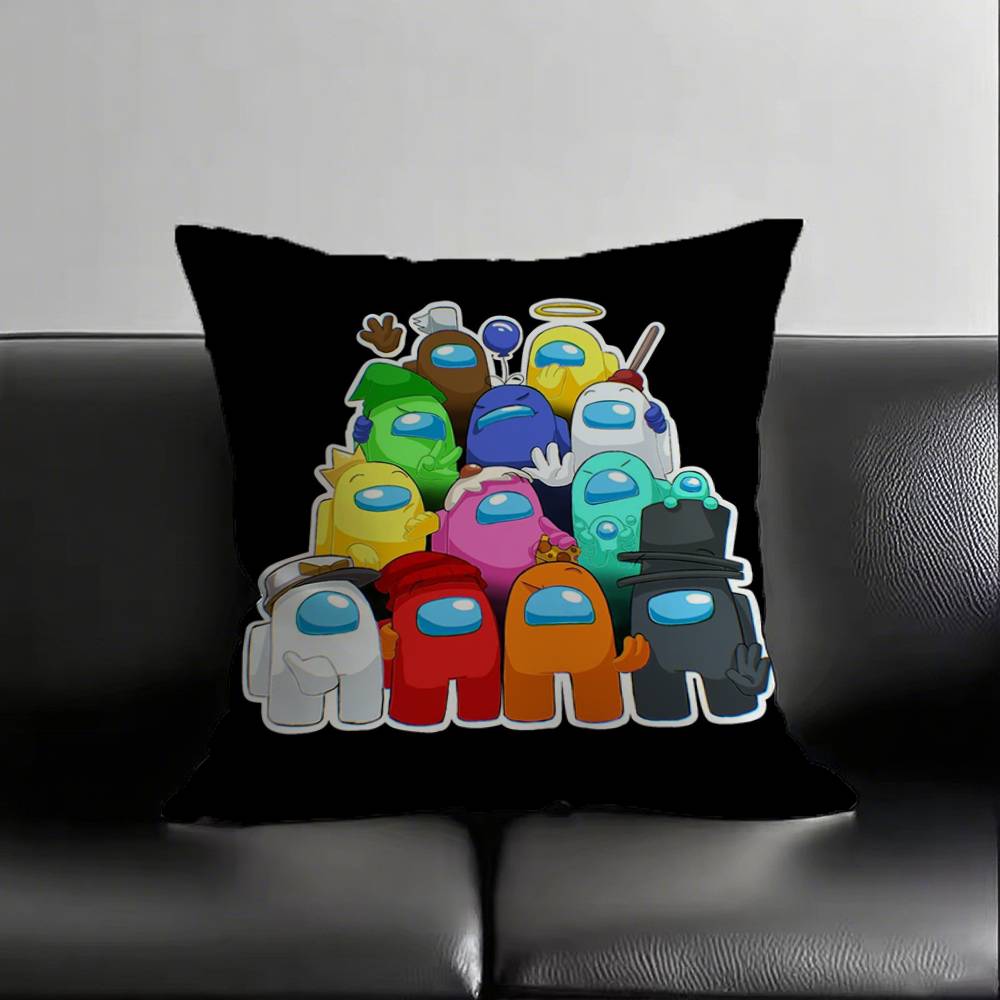 1pc Are You The Impostor Anime Pillow Case Square Bedroom Sofa Leisure Comfort Cushion Car Living Room Home Decoration